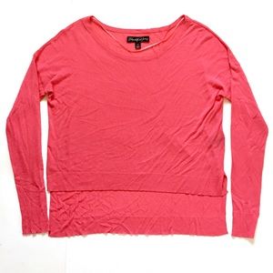 Elizabeth & James Salmon Pink Hi Low Hem Top Sz M